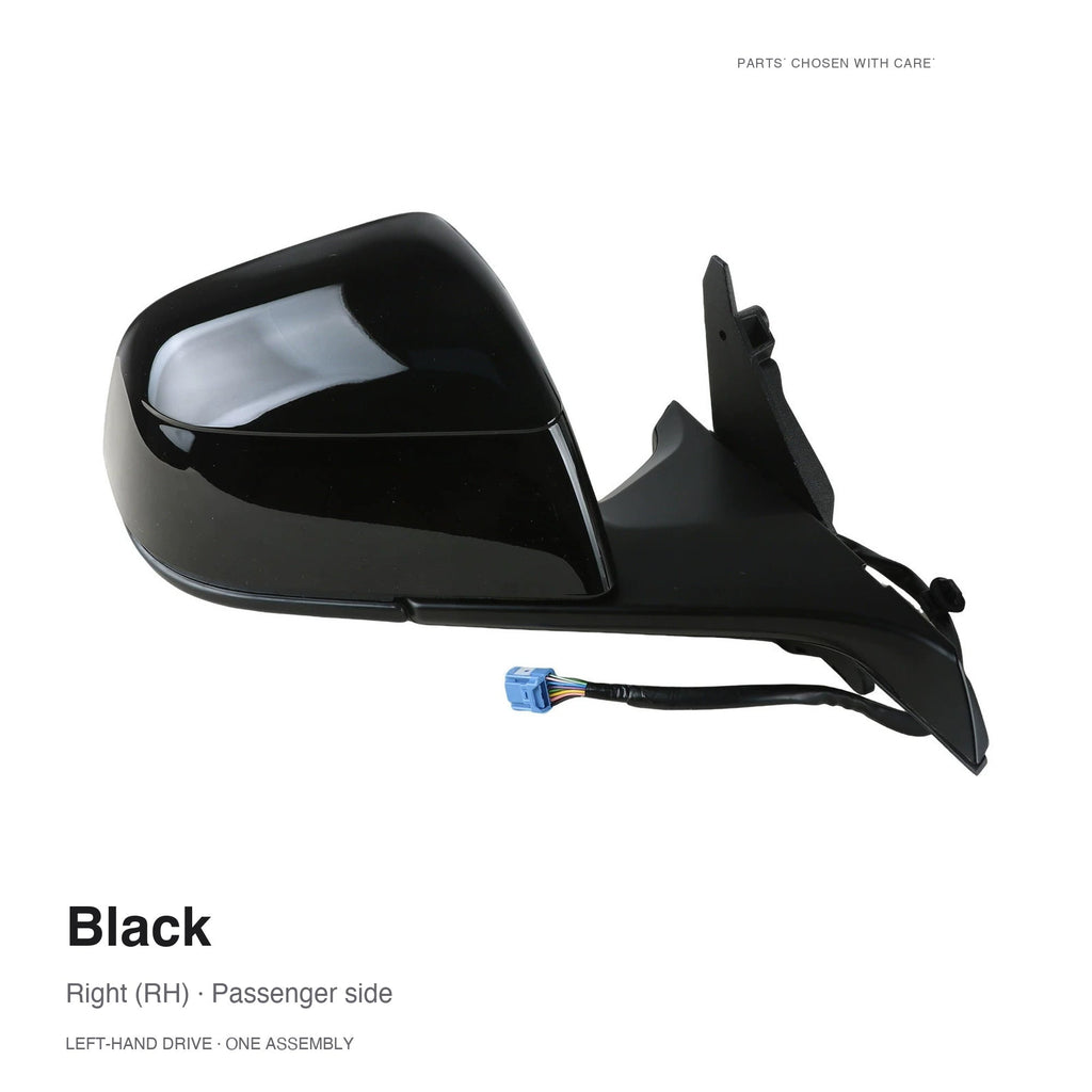 Side Mirror Assembly for Tesla Model Y Juniper & Model YL Black Right (RH)
