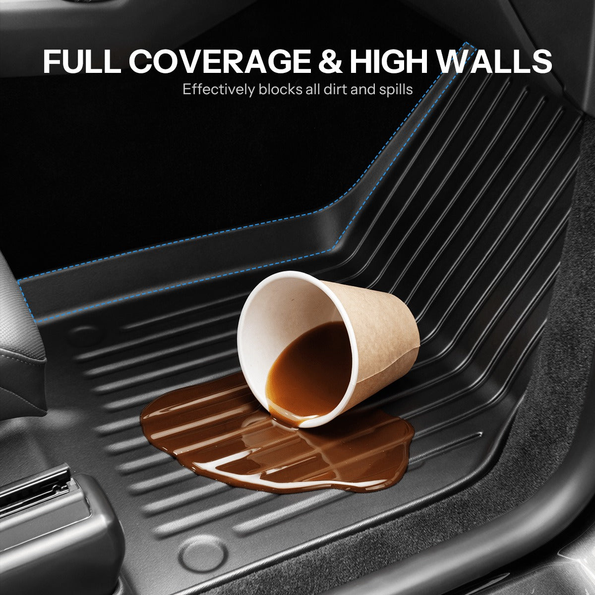 All-Weather TPE Floor Mats for Model YL 6-Seater 2026+