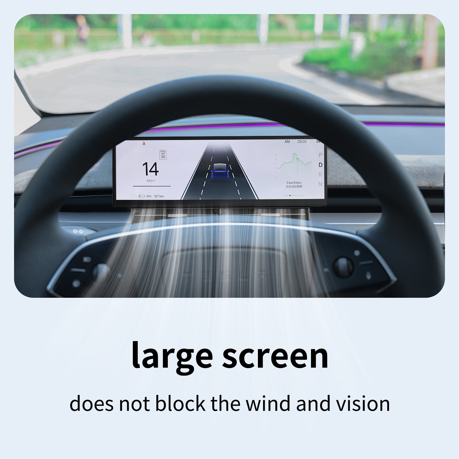10.88 Inch Touch Screen Instrument Cluster Dashboard Display for Model 3 / Y - Teskay