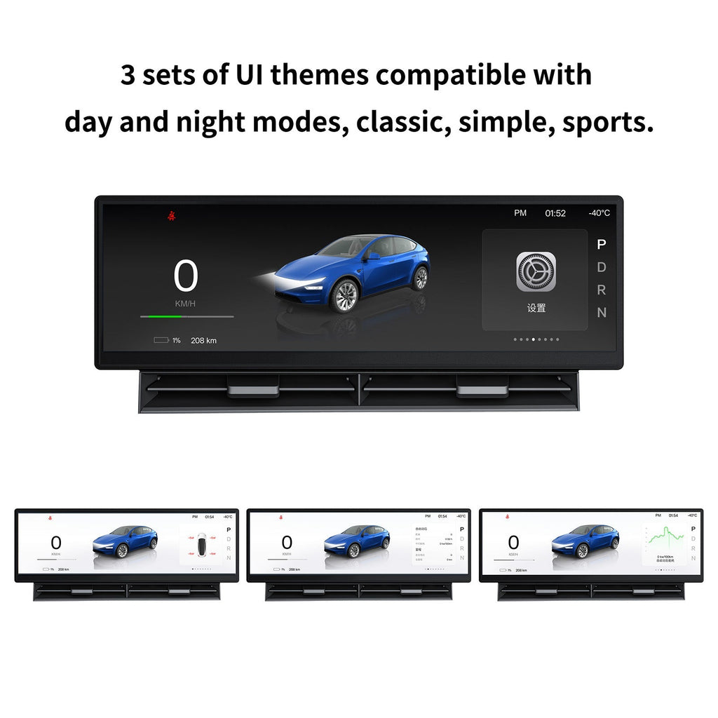 10.88 Inch Touch Screen Instrument Cluster Dashboard Display for Model 3 / Y - Teskay