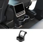 2024+ | Model 3 Highland Backseat Screen Display Overlay with Hidden Folding Cup Holders