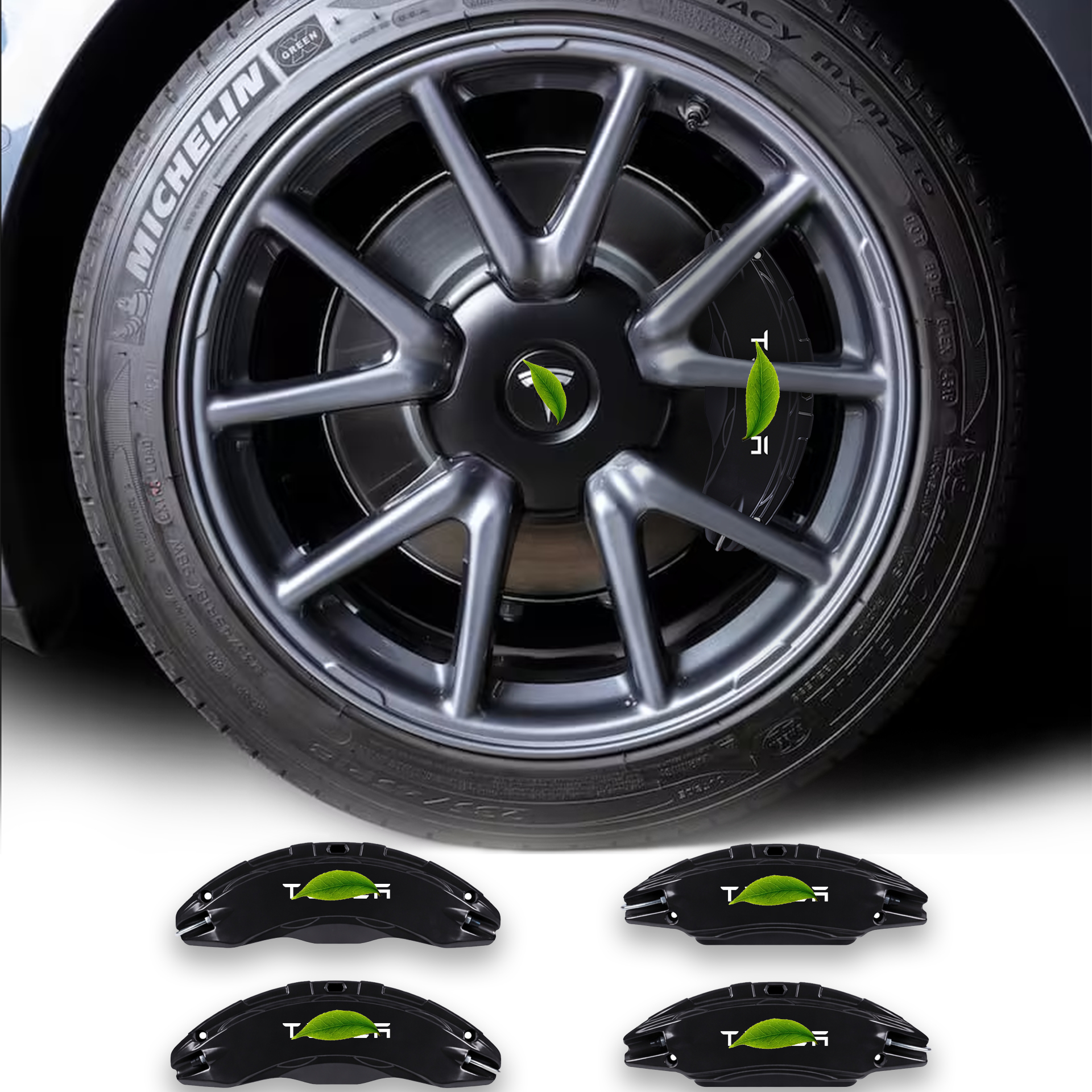 Upgraded Tesla Model 3/Y Brake Caliper Covers – for 18-21 Inch Wheels