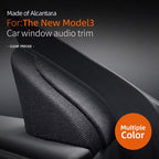2024 Model 3 Highland Alcantara Front Doors Tweeter Triangle Trim Cover (2pcs)