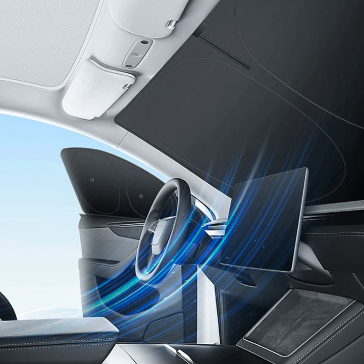 Full Car Sun Shade Set for Tesla Model YL 6-Seater