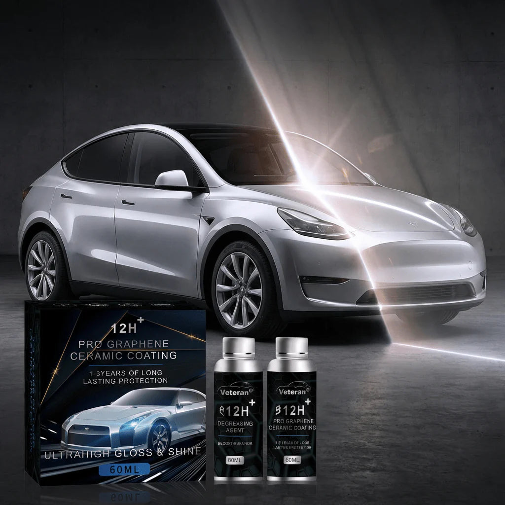 12H Graphene Ceramic Coating & Degreaser Kit | Mirror Shine & Hydrophobic
