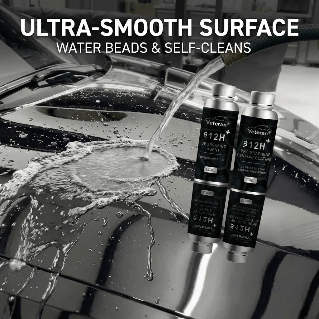 12H Graphene Ceramic Coating & Degreaser Kit | Mirror Shine & Hydrophobic