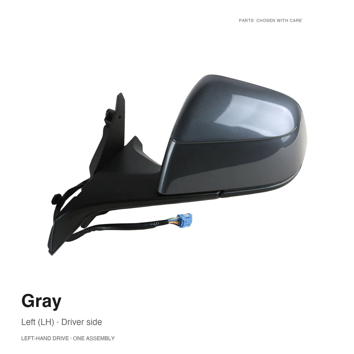 Side Mirror Assembly for Tesla Model Y Juniper & Model YL Gray Left (LH)