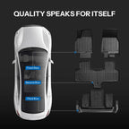 All-Weather TPE Floor Mats for Model YL 6-Seater 2026+