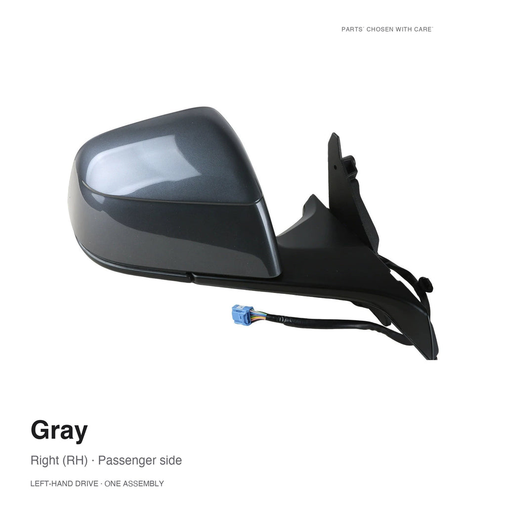 Side Mirror Assembly for Tesla Model Y Juniper & Model YL Gray Right (RH)