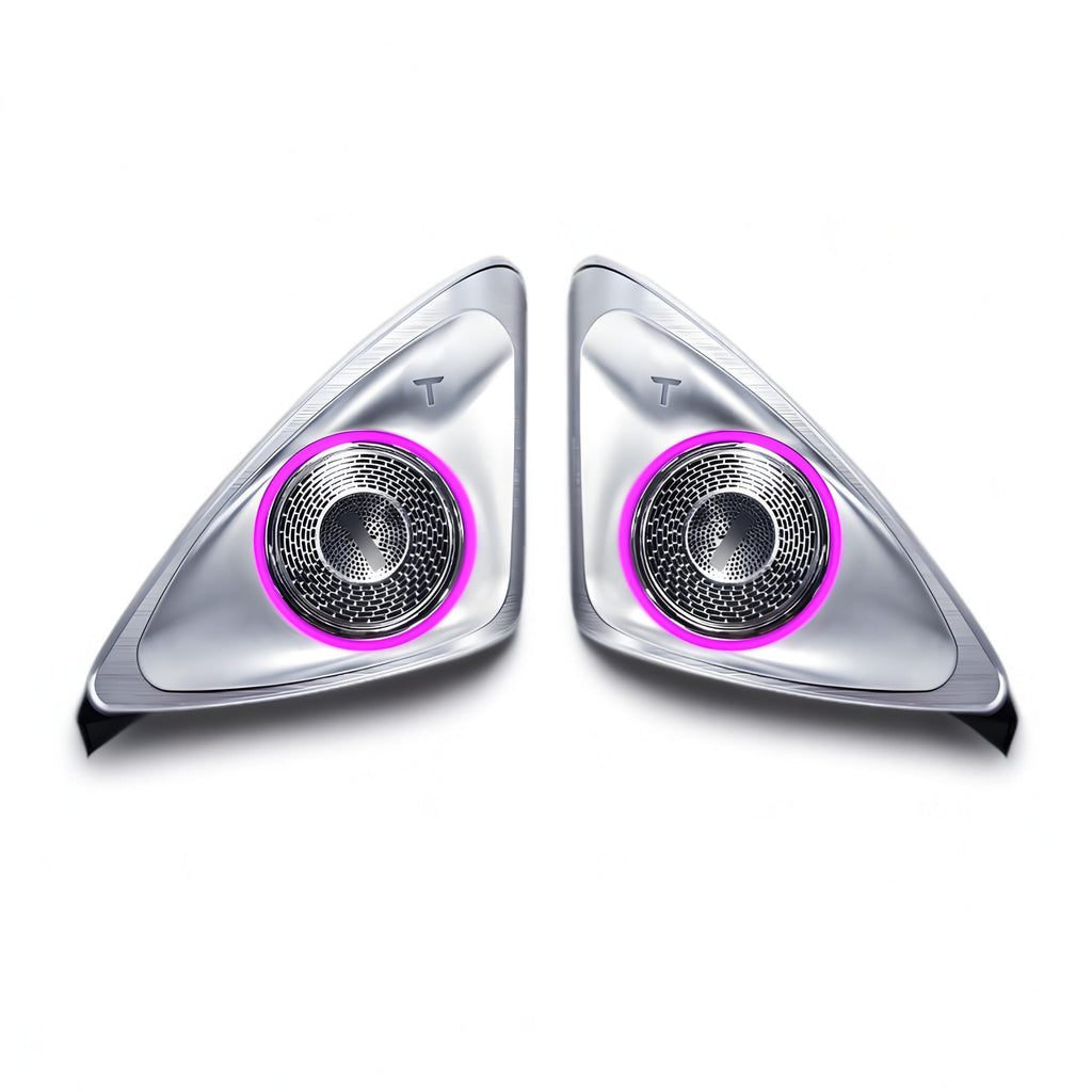 4D Rotating LED Ambient Tweeter Speakers for Model Y Juniper / Model 3 Highland