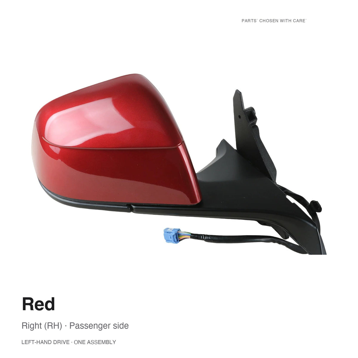 Side Mirror Assembly for Tesla Model Y Juniper & Model YL Red Right (RH)