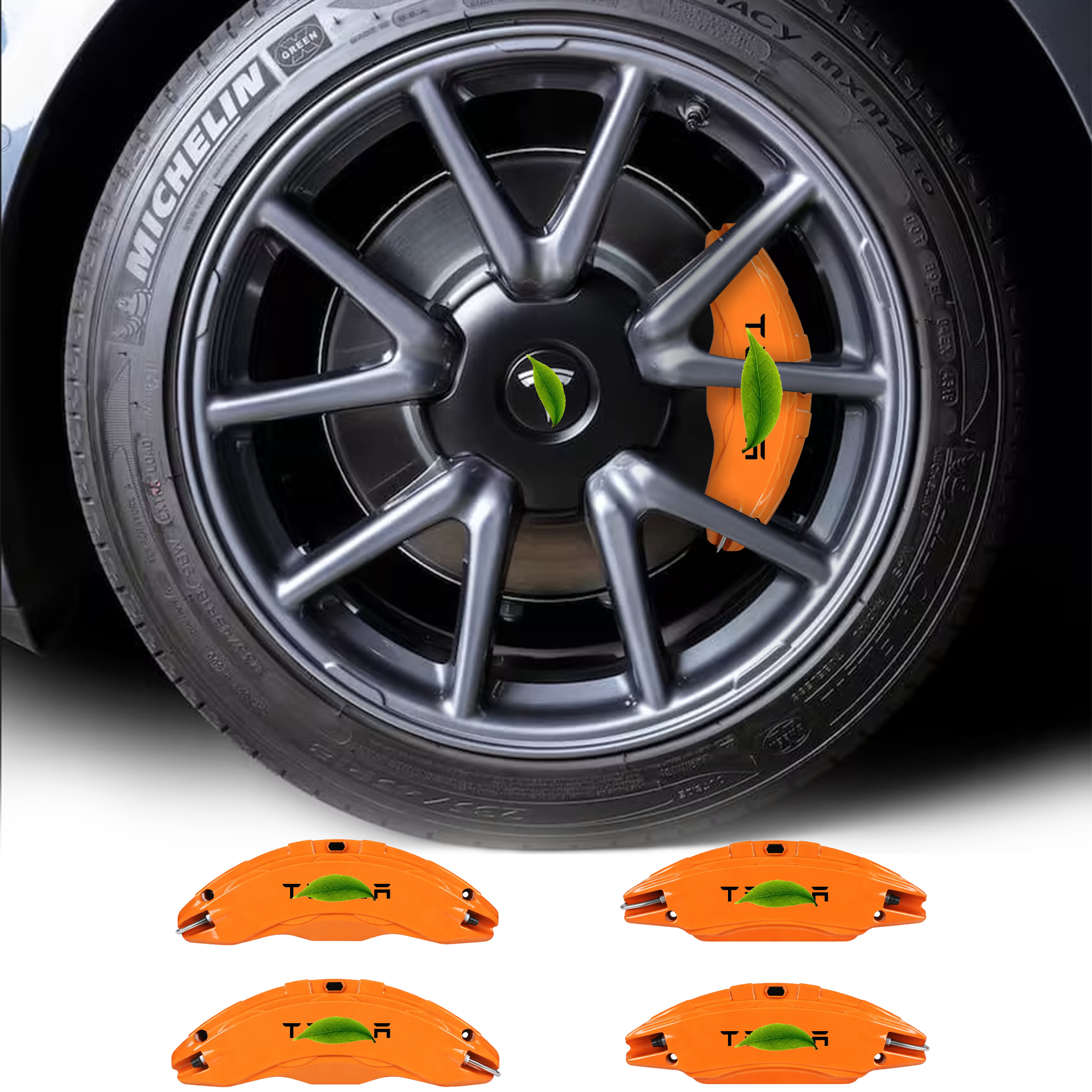 Upgraded Tesla Model 3/Y Brake Caliper Covers – for 18-21 Inch Wheels