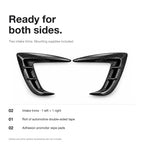 Real Carbon Fiber Front Intake Air Blades Trim for Model 3 Highland Performance 2024+
