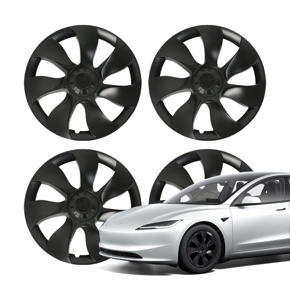 18″ 19″ Hubcaps for Model 3/Y (4PCS) Model Y 19″ Gemini Wheels (Matte black) (2020 - 2025.03)