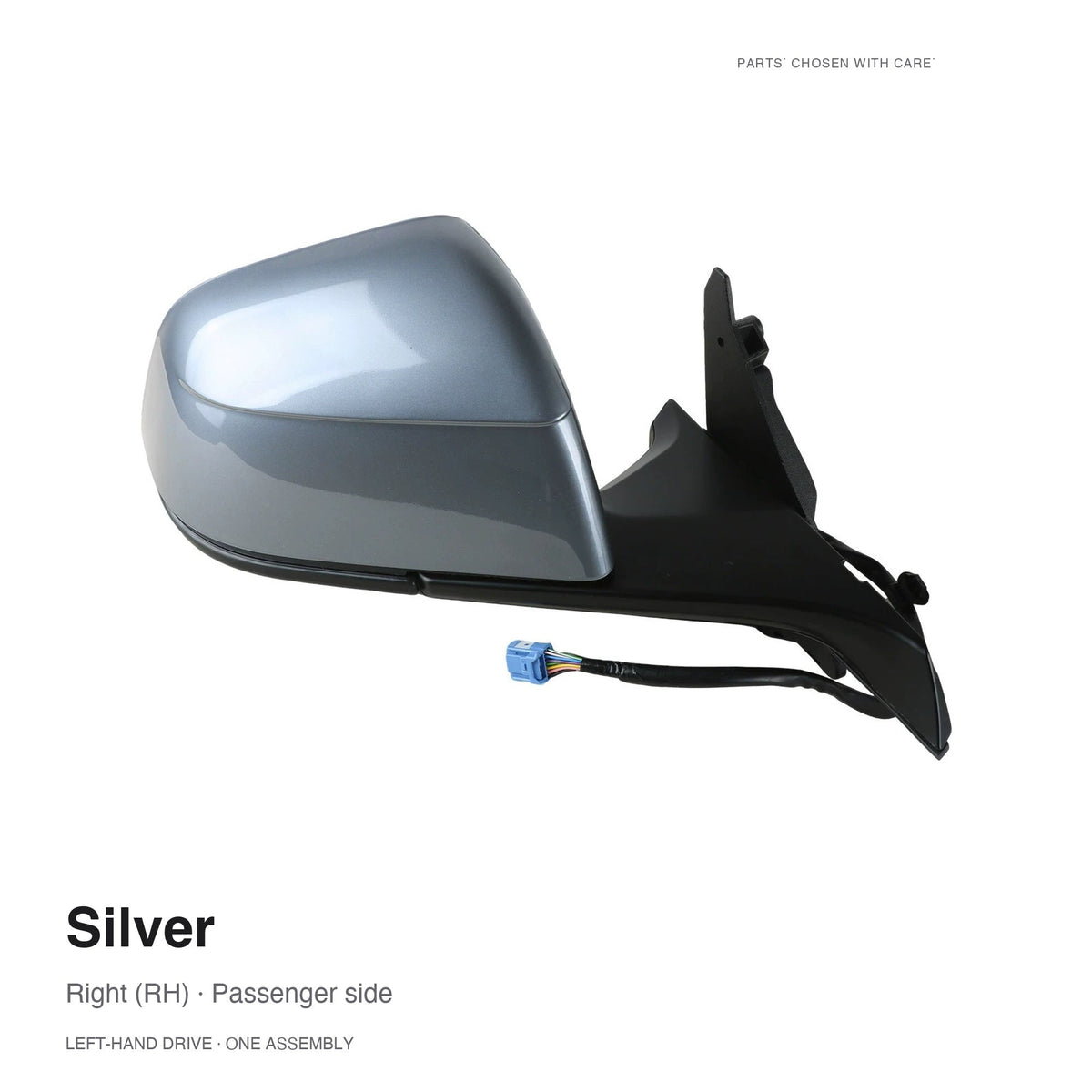 Side Mirror Assembly for Tesla Model Y Juniper & Model YL Silver Right (RH)
