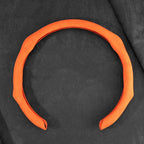 Ultra-thin Steering Wheel Cover for Tesla Model 3/Y/X/S Alcantara Orange