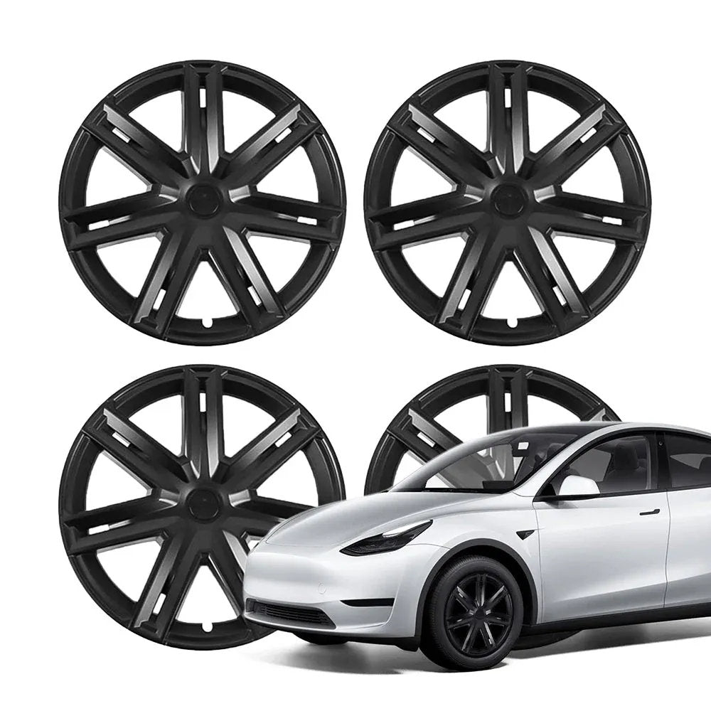 18″ 19″ Wheel Covers For Tesla Model 3/Y (4PCS) – Full Rim Coverage, Easy Snap-On Installation