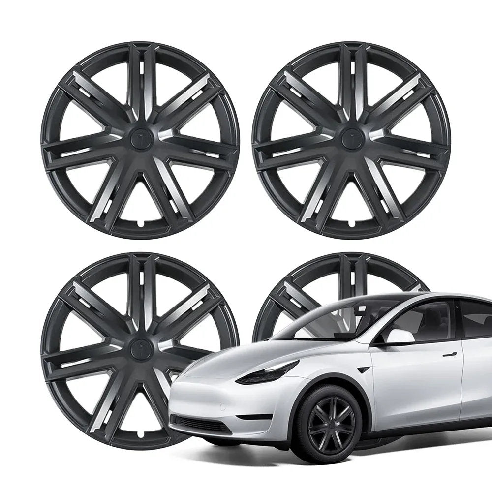 18″ 19″ Wheel Covers For Tesla Model 3/Y (4PCS) – Full Rim Coverage, Easy Snap-On Installation