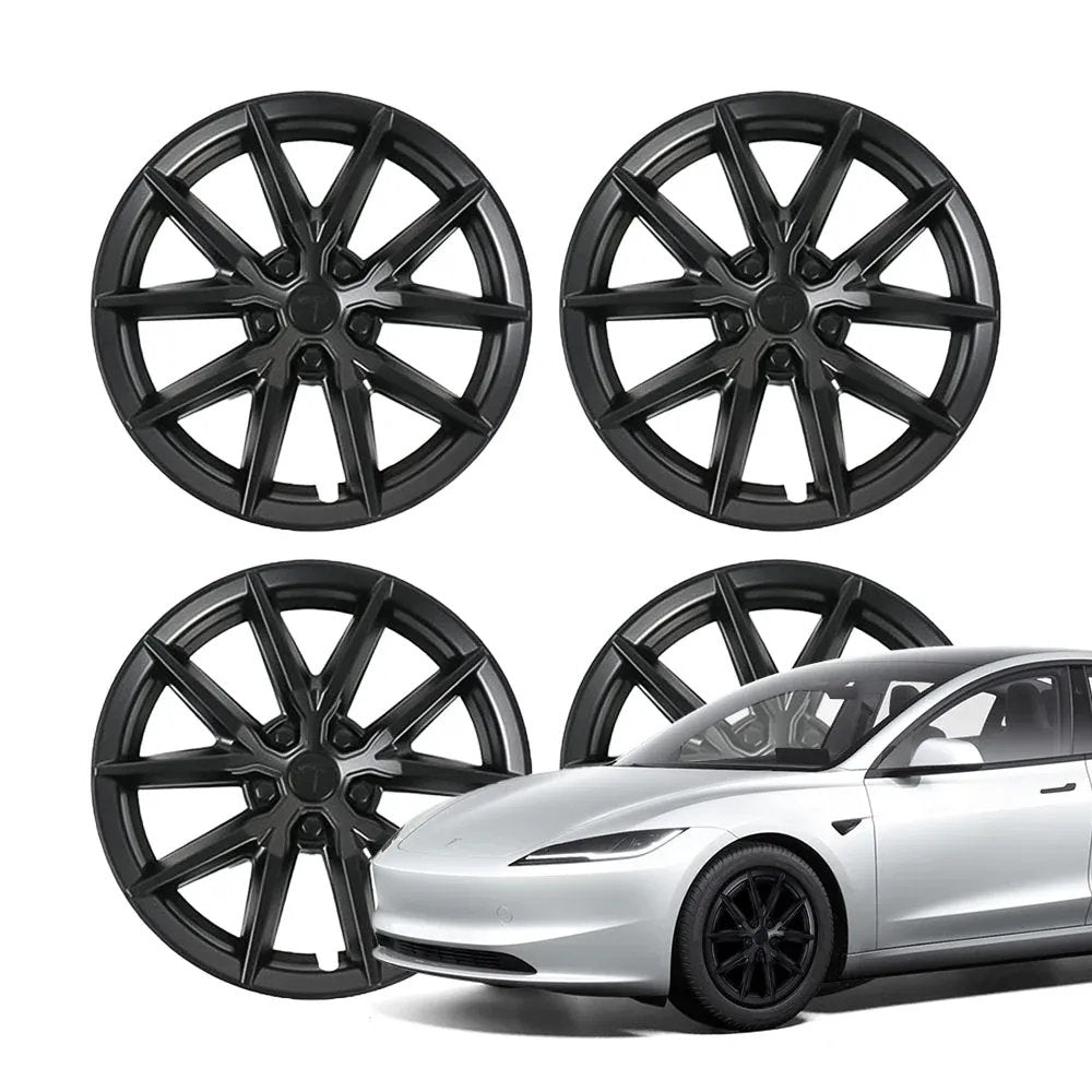 18″ 19″ Wheel Covers For Tesla Model 3/Y (4PCS) – Full Rim Coverage, Easy Snap-On Installation