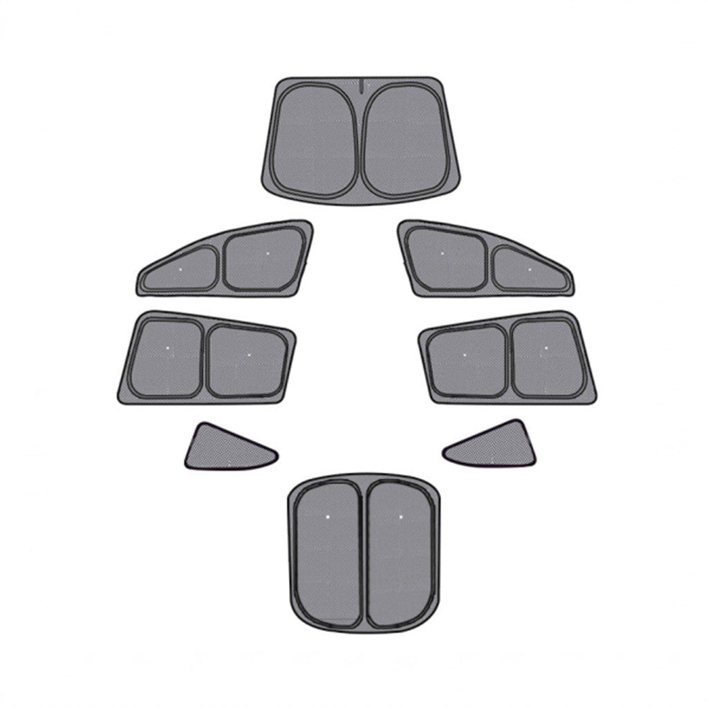 Full Car Sun Shade Set for Tesla Model YL 6-Seater