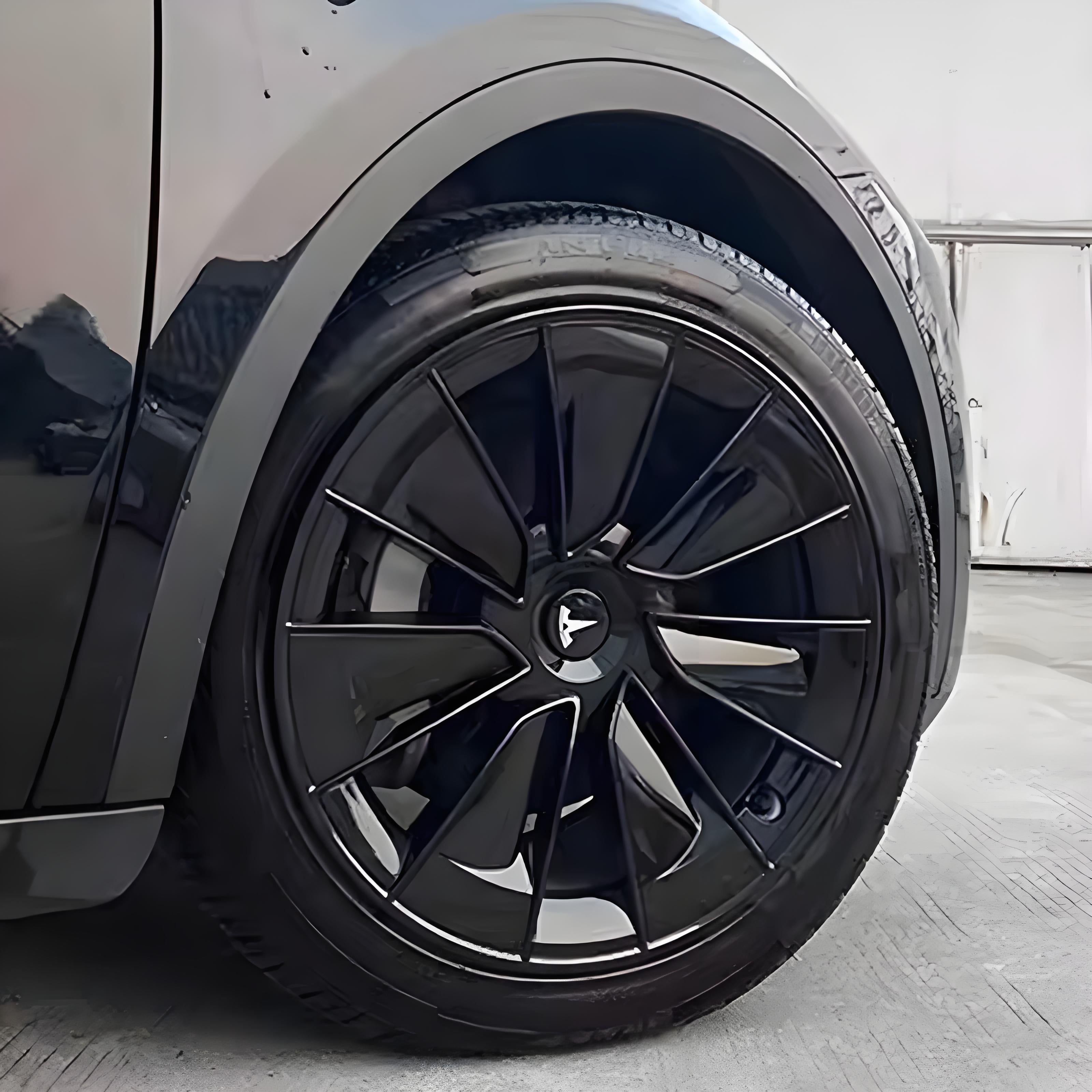 19 Gemini Performance-Style ABS Wheel Hubcaps for Model Y | 4-Piece Set | 5 Colors | 2 Styles | Tool-Free Install