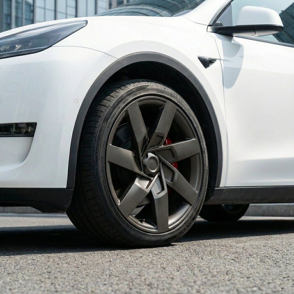 19-Inch Battleship Style Wheel Covers for Model Y (2020-2024) | Hubcaps