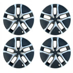 19-Inch Gemini Wheel Covers for Model Y Juniper 2025+ (Set of 4) Matte Black with Silver