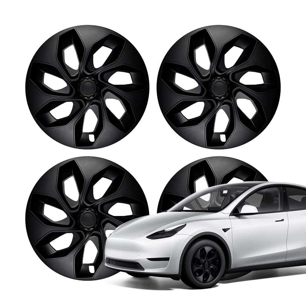 19″ Starship Wheel Covers for Tesla Model Y Model Y 19″ Gemini Wheels (2020 - 2025.03) Matte Black