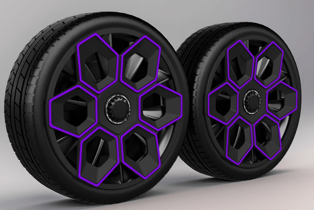 19 Wheel Covers for 2025+ Tesla Model Y Juniper | Center-Lock Amethyst Purple