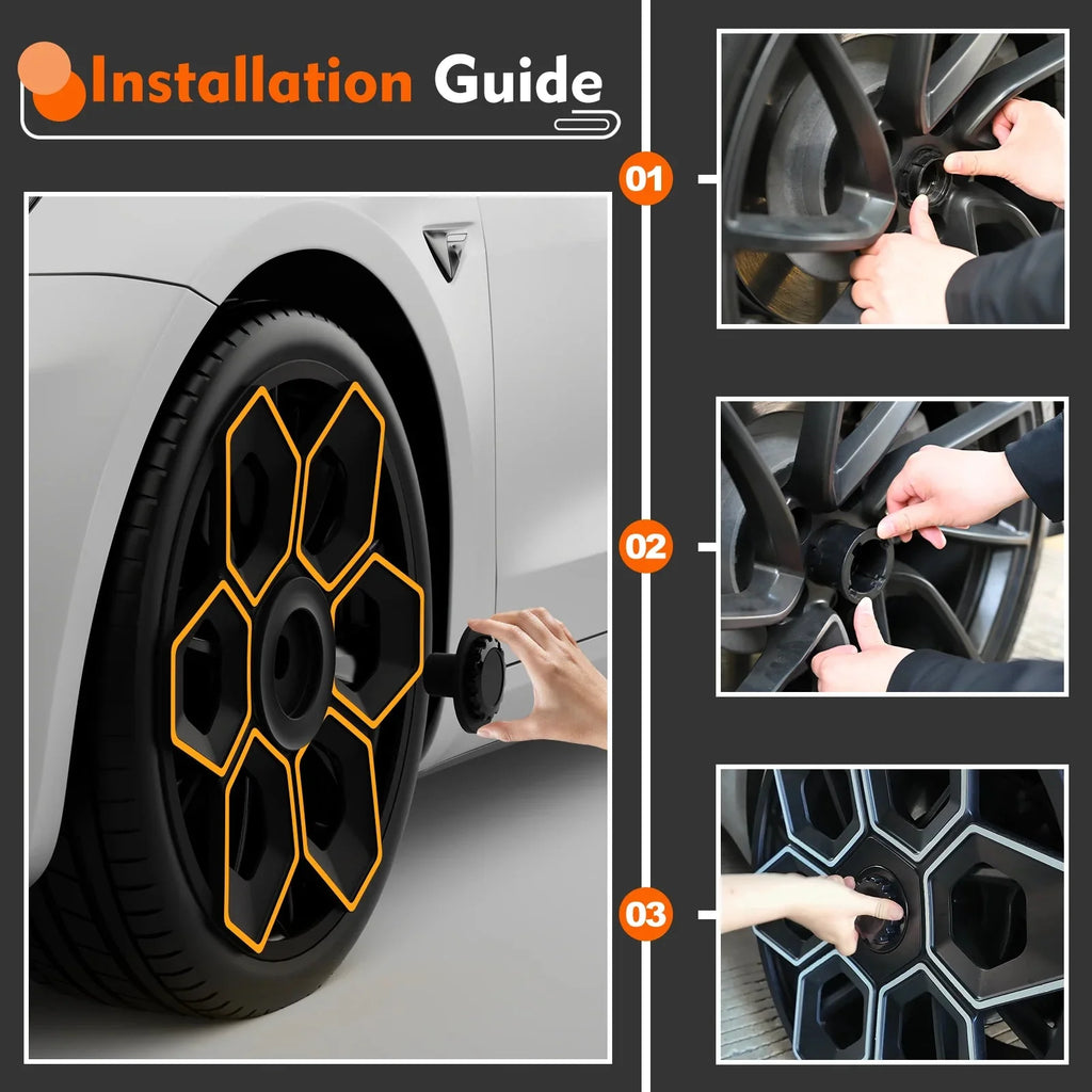 19 Wheel Covers for 2025+ Tesla Model Y Juniper | Center-Lock