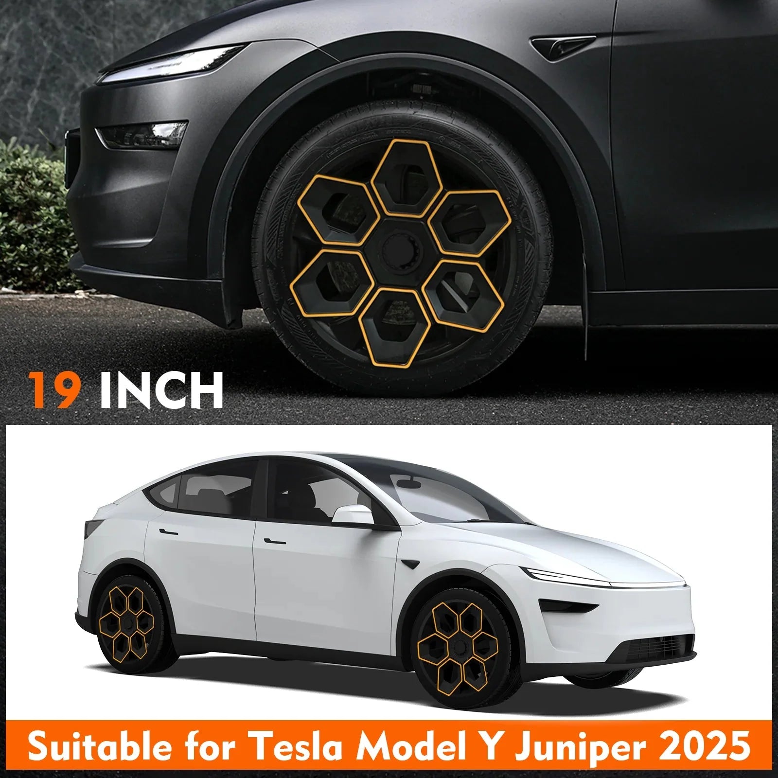 19 Wheel Covers for 2025+ Tesla Model Y Juniper | Center-Lock