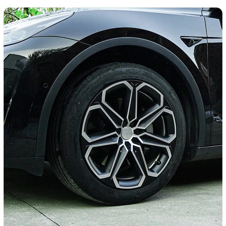 19" Tesla Model Y Wheel Covers (4pcs) - Reinforced ABS Hubcaps for 2020-2024 Model Y