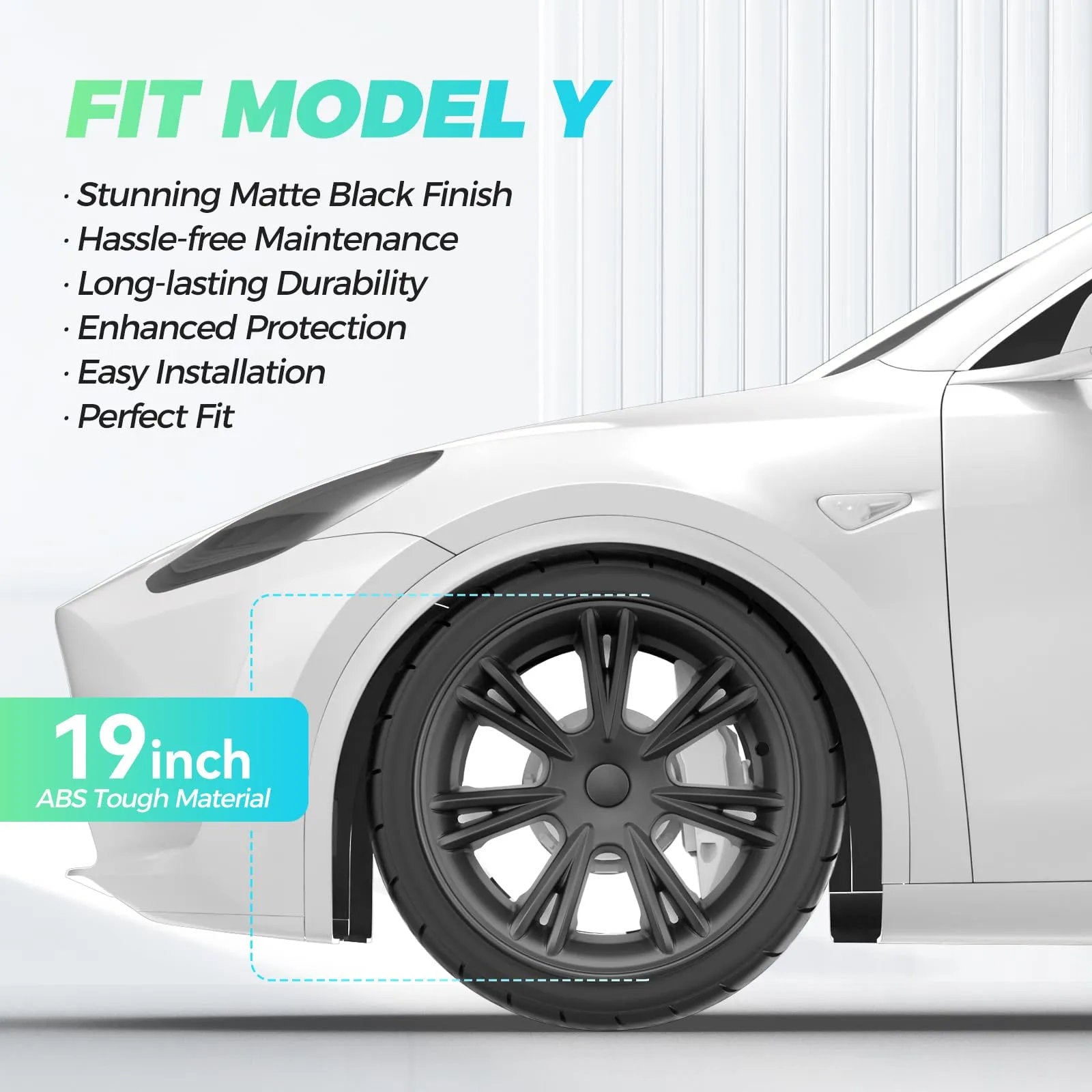 19” Wheel Covers Hubcap for Tesla Model Y (2020-2023)