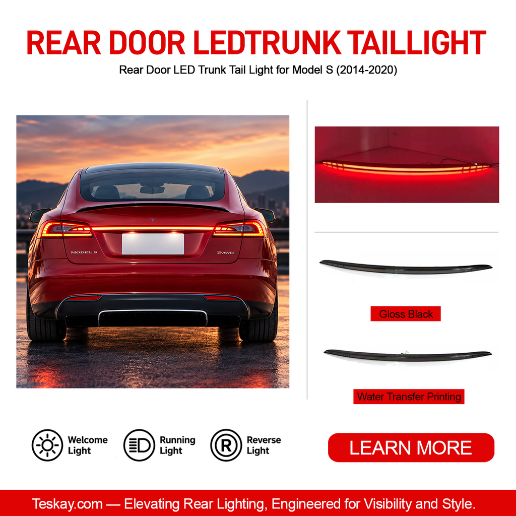 Rear Door LED Trunk Tail Light for Model S (2014-2020)