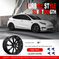 Rims for Model 3/Y【18' Glossy black Set of 4】 18' Glossy black