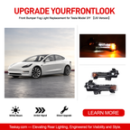 Front Bumper Fog Light Replacement for Tesla Model 3/Y 【US Version】 Left + Right