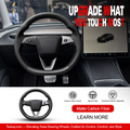 Sport Carbon Fiber Steering Wheel Replacement for Model 3 Highland & Model Y Juniper Matte Carbon Fiber