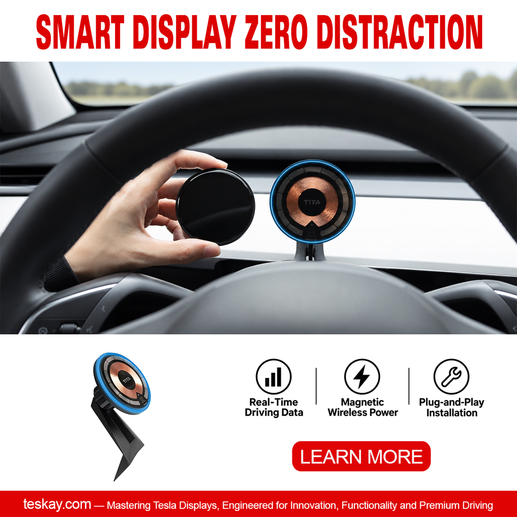 Magnetic Dashboard Display Pro for Tesla Model 3/Y Holder