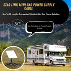 2-in-1 Car & USB-C DC Power Adapter for Starlink Mini - Teskay