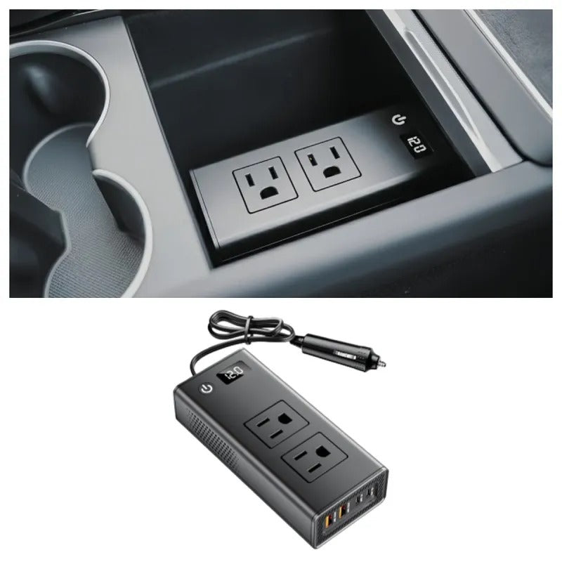 200W 12V to 110V AC Converter for Tesla Model 3/Y