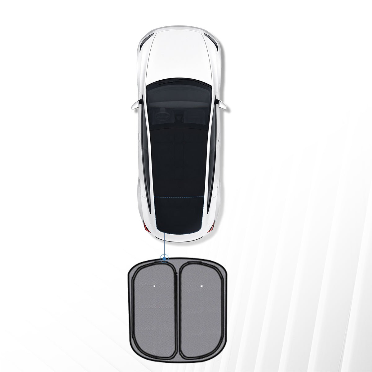 Full Car Sun Shade Set for Tesla Model YL 6-Seater Rear Windshield Shade (1PC)