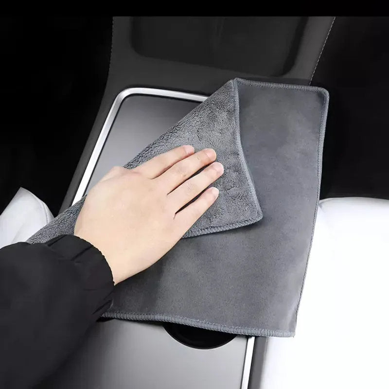2Pcs Tesla Multipurpose Coral Fleece Towels -3