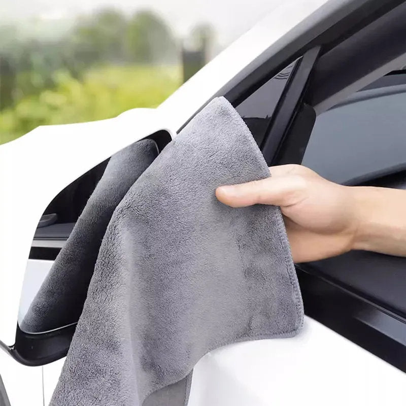 2Pcs Tesla Multipurpose Coral Fleece Towels -4