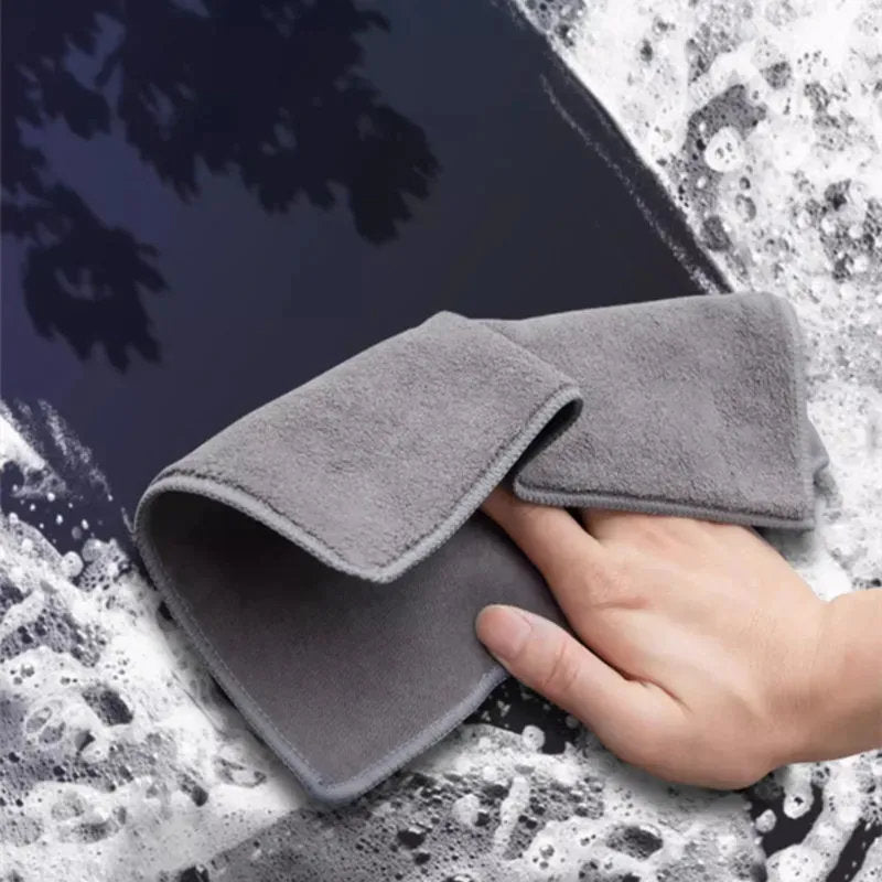 2Pcs Tesla Multipurpose Coral Fleece Towels -5
