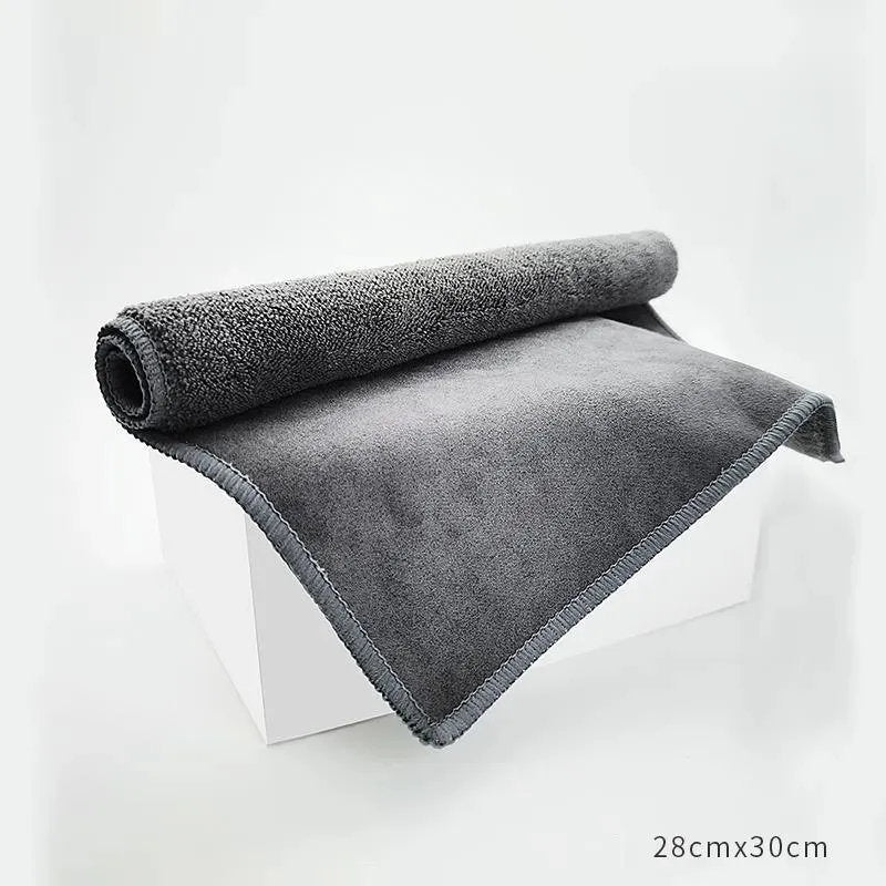 2Pcs Tesla Multipurpose Coral Fleece Towels -8