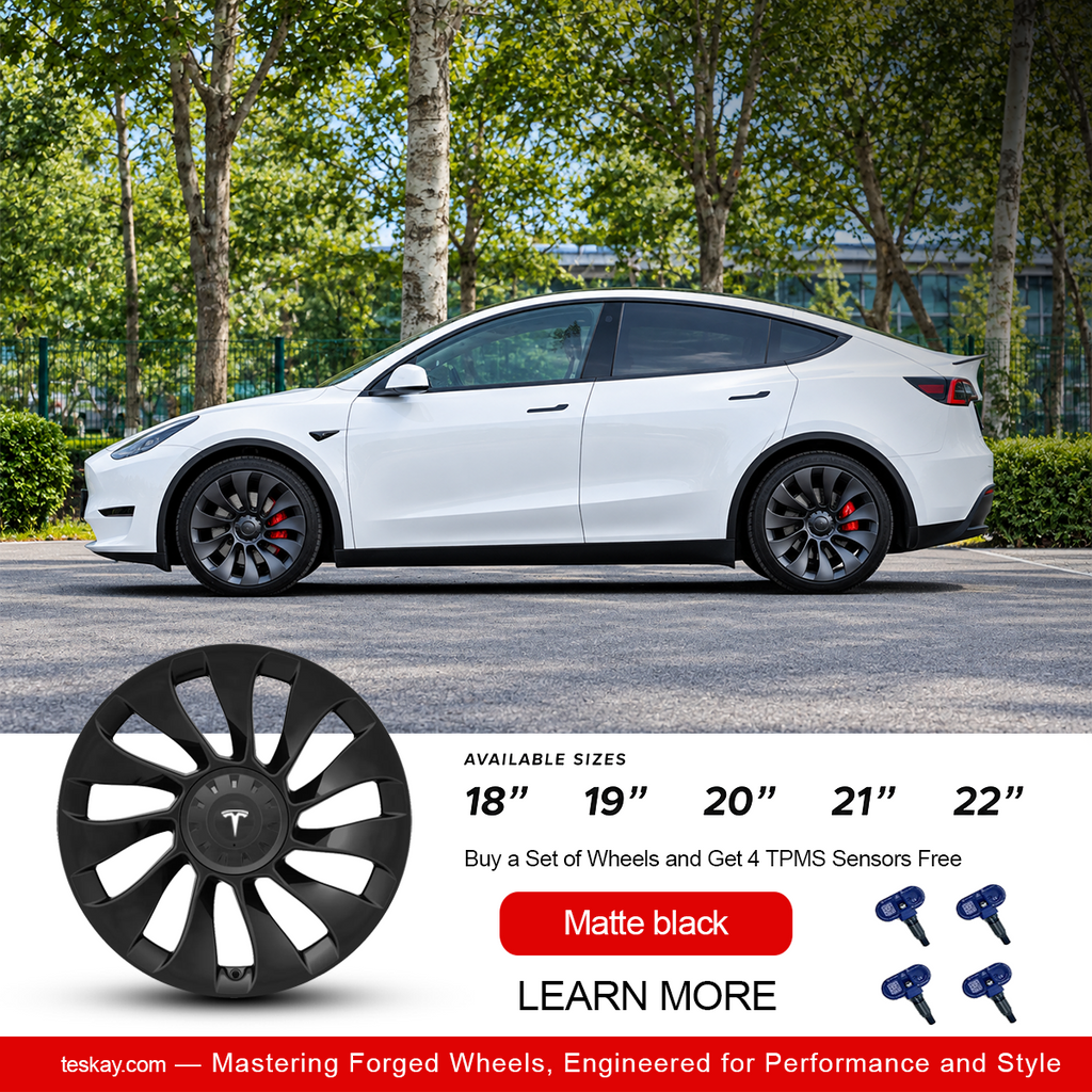 Überturbine High Performance Forged Wheels for Tesla (Set of 4) Matte black
