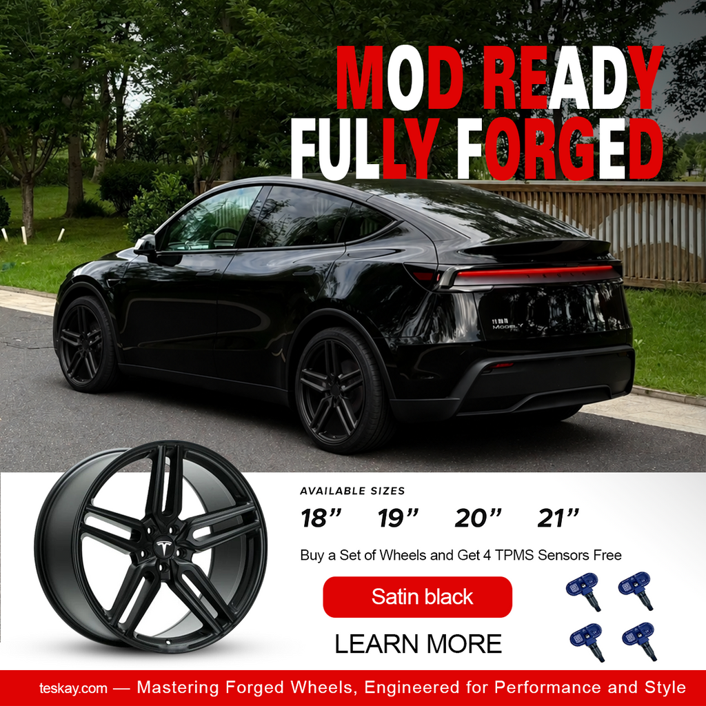 Tesla Model 3 / Model Y Mod Wheel 【Style 31(Set of 4)】 Satin black