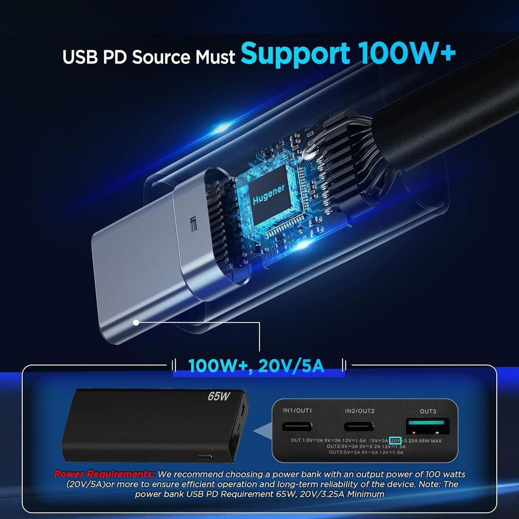 3-in-1 Car Charging Power Cable for Starlink Mini - Teskay
