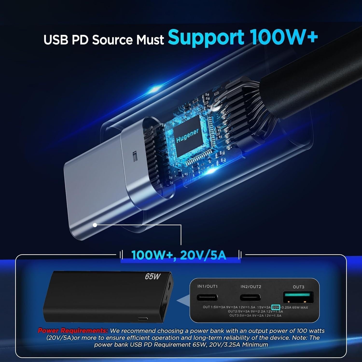 3-in-1 Car Charging Power Cable for Starlink Mini - Teskay