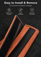 Alcantara-Style Suede Seat Belt Shoulder Pads – Breathable
